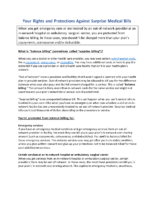 Your Rights and Protections Against Surprise Medical Bills